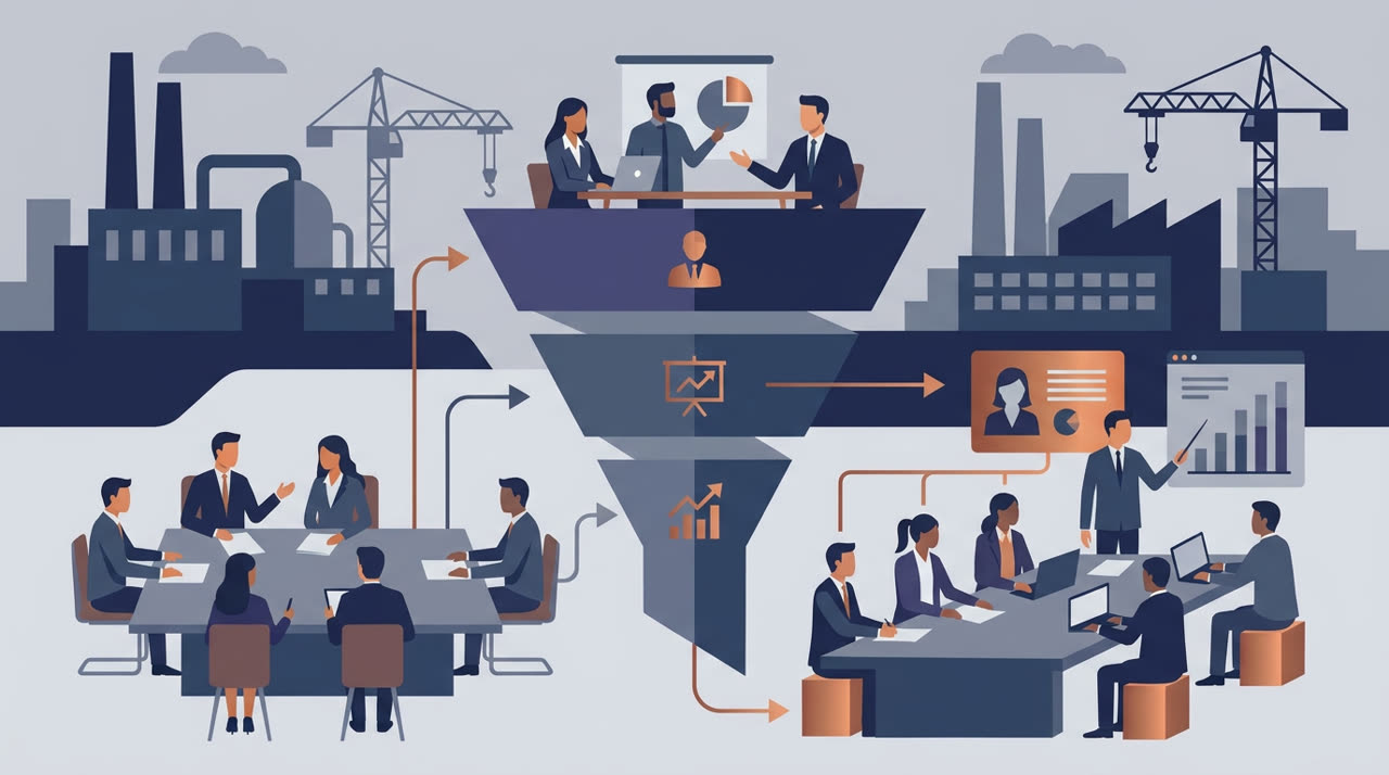 Воронка продаж B2B с несколькими лицами принимающими решение
